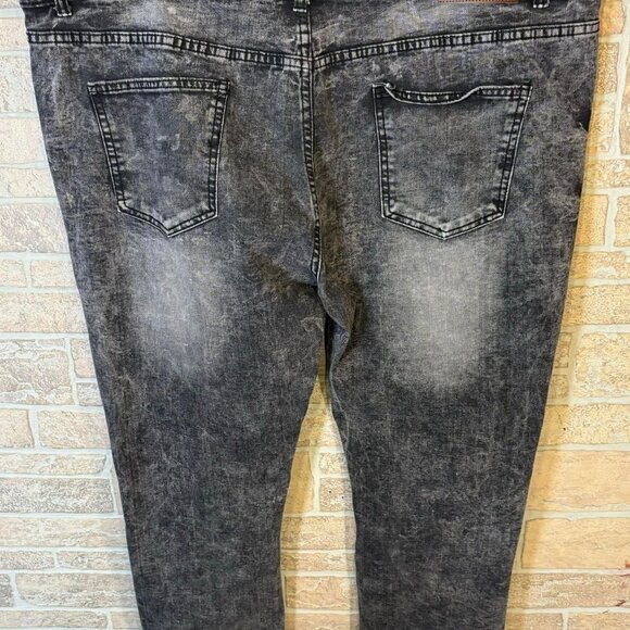 Phat Farm Y2k Grey, Stretch, Patched and distressed Size 42x30 Jeans - Picture 7 of 10